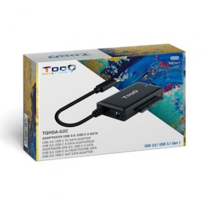 Adaptador para Discos Duros 2.5"/3.5" TooQ TQHDA-02C/ USB Tipo-C Macho - SATA