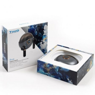 Auriculares Bluetooth TooQ Snail TQBWH-0060G con estuche de carga/ Autonomía 4h/ Grises y Negros