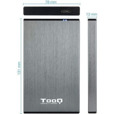 Caja Externa para Disco Duro de 2.5" TooQ TQE-2527G/ USB 3.1