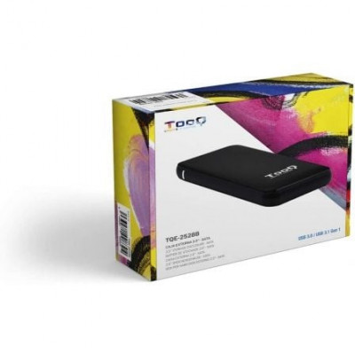 Caja Externa para Disco Duro de 2.5" TooQ TQE-2528B/ USB 3.1/ Sin tornillos