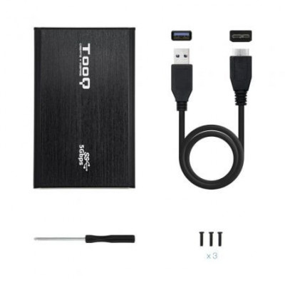 Caja Externa para Disco Duro de 2.5" TooQ TQE-2529B/ USB 3.1