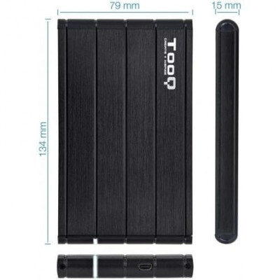 Caja Externa para Disco Duro de 2.5" TooQ TQE-2530B/ USB 3.1