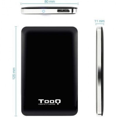 Caja Externa para Disco Duro de 2.5" TooQ TQE-2538B/ USB 3.1