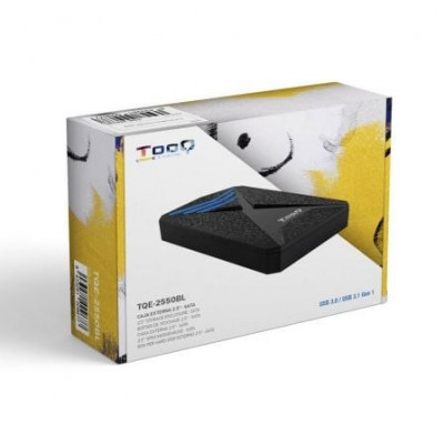 Caja Externa Gaming para Disco Duro de 2.5" TooQ TQE-2550BL/ USB 3.1/ Sin tornillos