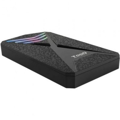 Caja Externa Gaming para Disco Duro de 2.5" TooQ TQE-2550RGB/ USB 3.1/ Sin tornillos