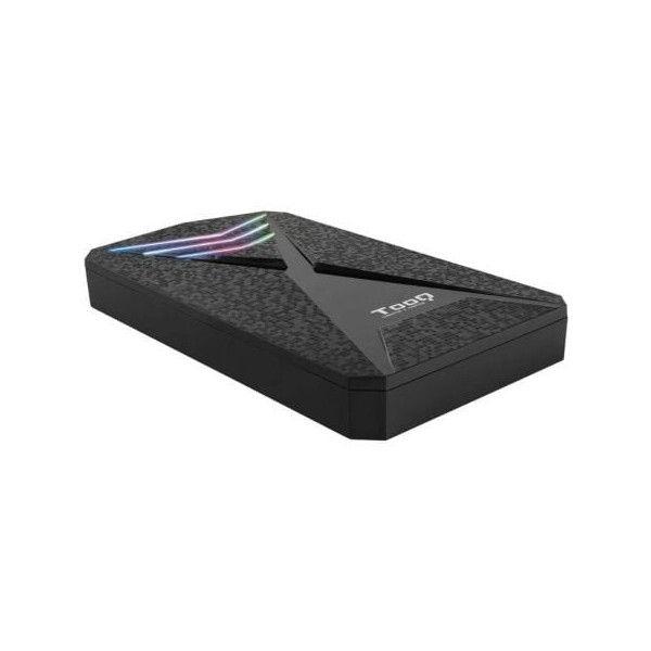 Caja Externa Gaming para Disco Duro de 2.5" TooQ TQE-2550RGB/ USB 3.1/ Sin tornillos