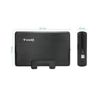 Caja Externa para Disco Duro de 3.5" TooQ TQE-3509B/ USB 2.0