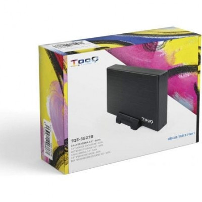 Caja Externa para Disco Duro de 3.5" TooQ TQE-3527B/ USB 3.1