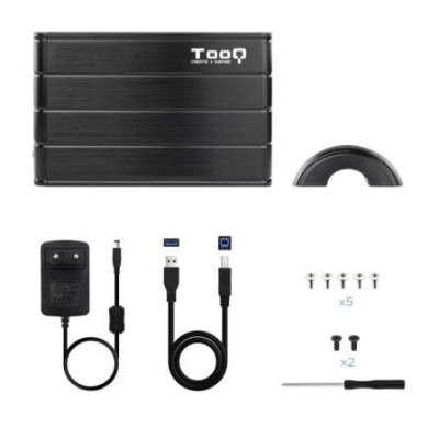 Caja Externa para Disco Duro de 3.5" TooQ TQE-3530B/ USB 3.1