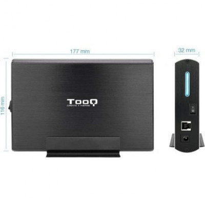 Caja Externa para Disco Duro de 3.5" TooQ TQE-3531B/ USB 2.0