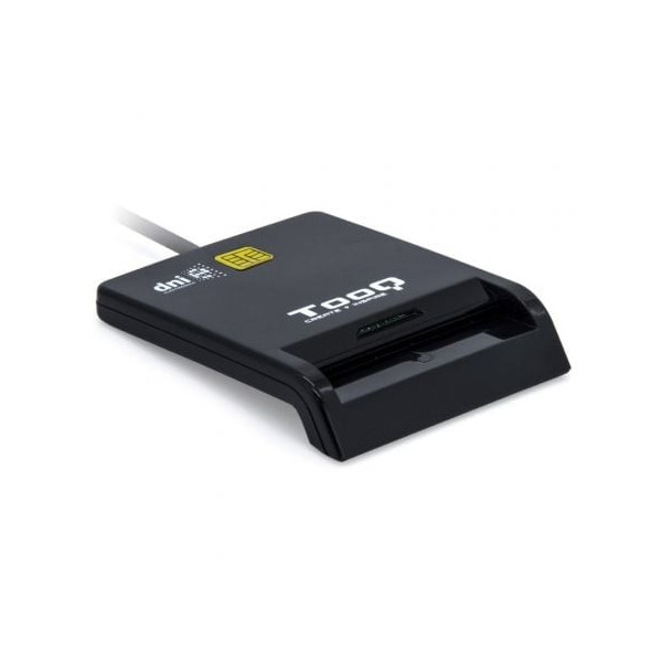 Lector de DNI TooQ TQR-211B/ USB Tipo-C/ Negro