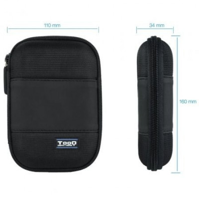 Funda para Disco Externo de 2.5" TooQ TQBC-E2501/ Negro