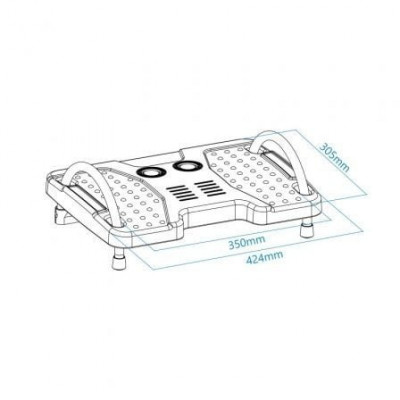 Reposapiés Ajustable/ Inclinable TooQ TQFR0601-G/ 424 x 305 x 145 mm