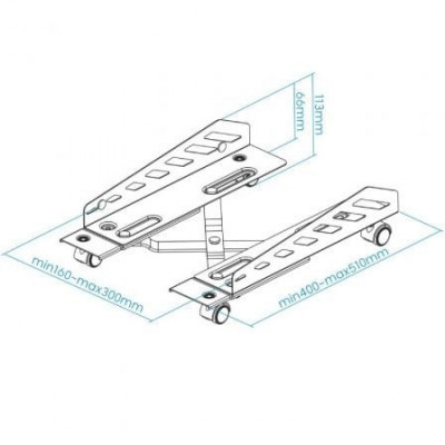 Soporte para PC TooQ UMCS0024-B/ hasta 25kg