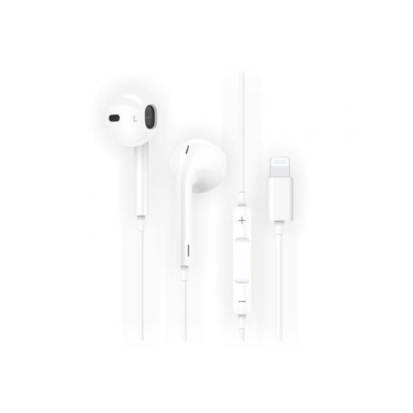 Auriculares Intrauditivos Tech One Tech earTECH HIP TEC1201/ con Micrófono/ Lightning/ Blancos