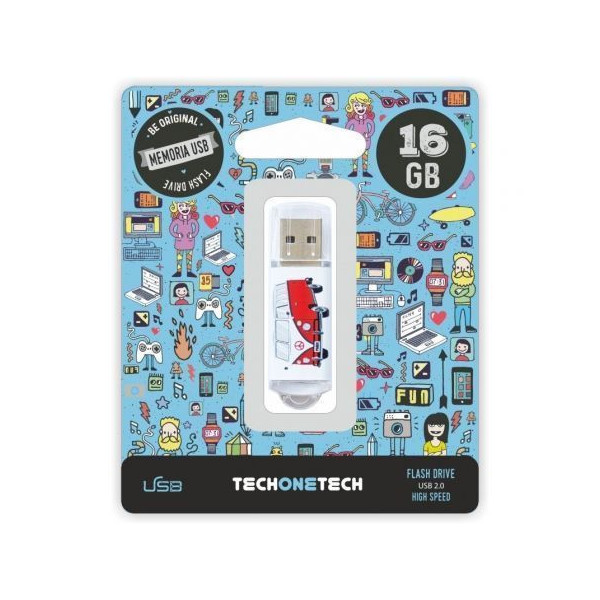 Pendrive 16GB Tech One Tech Camper VAN-VAN USB 2.0