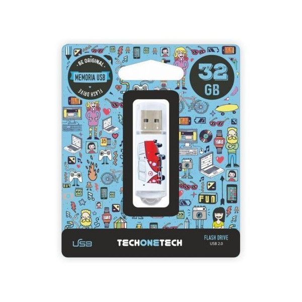 Pendrive 32GB Tech One Tech Camper VAN-VAN USB 2.0