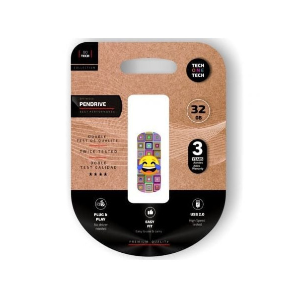 Pendrive 32GB Tech One Tech Emoji meparto USB 2.0