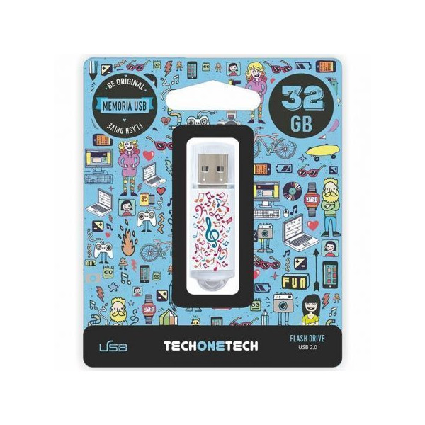 Pendrive 32GB Tech One Tech Music Dream USB 2.0