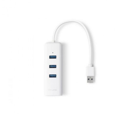 Hub USB 3.0 TP-Link UE330/ 3xUSB/ 1xRJ45/ Blanco