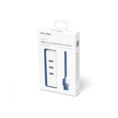 Hub USB 3.0 TP-Link UE330/ 3xUSB/ 1xRJ45/ Blanco