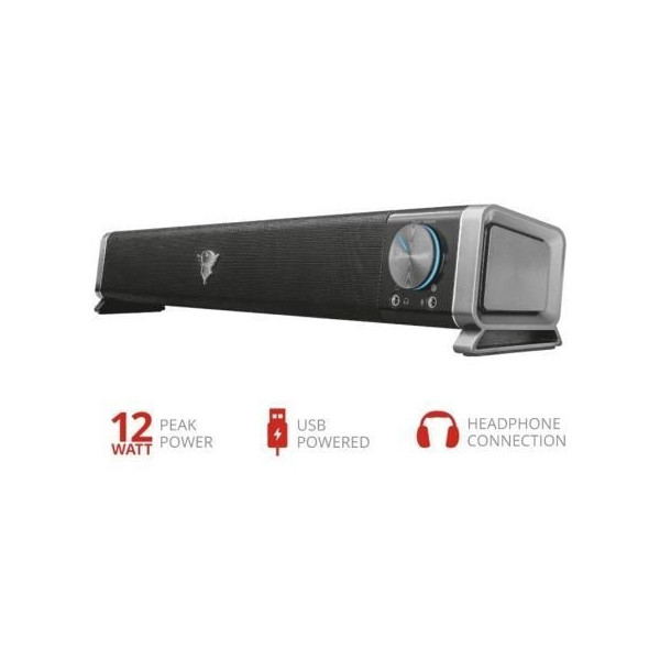 Barra de Sonido Trust Gaming GXT 618 Asto/ 12W/ 2.0