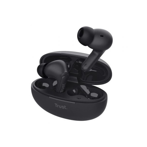 Auriculares Bluetooth Trust Yavi ENC con estuche de carga/ Negros