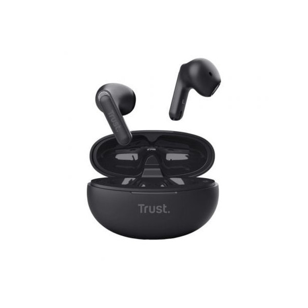 Auriculares Bluetooth Trust Yavi ENC con estuche de carga/ Negros