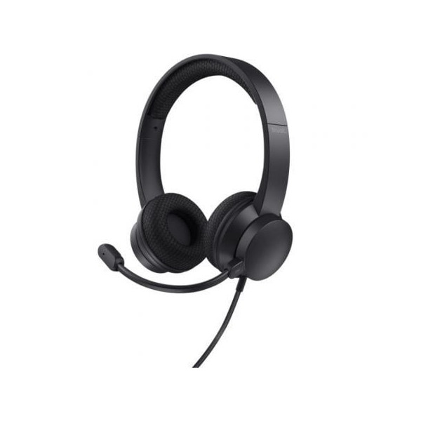 Auriculares Trust HS-260/ con Micrófono/ USB/ Negros