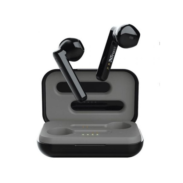 Auriculares Bluetooth Trust Primo Touch con estuche de carga/ Autonomía 4h/ Negros