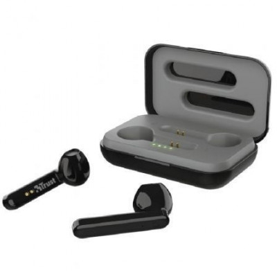 Auriculares Bluetooth Trust Primo Touch con estuche de carga/ Autonomía 4h/ Negros