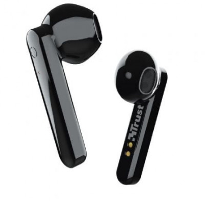 Auriculares Bluetooth Trust Primo Touch con estuche de carga/ Autonomía 4h/ Negros