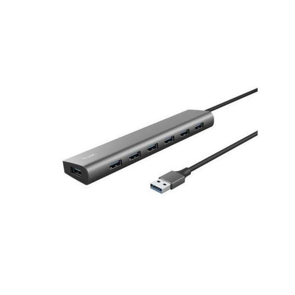 Hub USB 3.2 Gen1 Trust Halyx/ 7xUSB/ 1xUSB-C