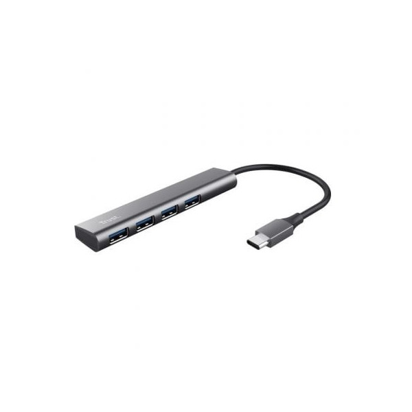 Hub USB Tipo-C Trust Halyx/ 4xUSB