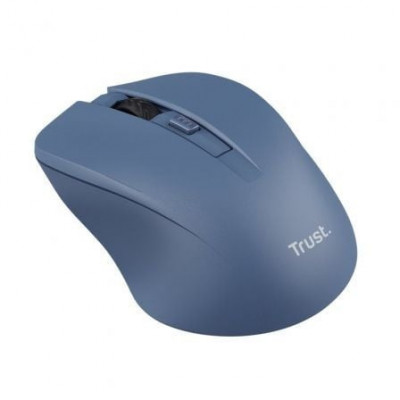 Ratón Inalámbrico Trust Mydo Silent Wireless/ Hasta 1800 DPI/ Azul