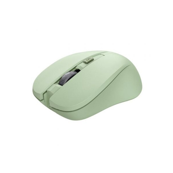 Ratón Inalámbrico Trust Mydo Silent Wireless/ Hasta 1800 DPI/ Verde