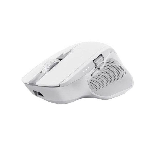 Ratón Inalámbrico por Bluetooth Trust Ozaa+/ Batería recargable/ Hasta 3200 DPI/ Blanco