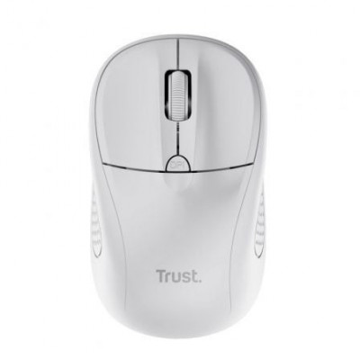 Ratón Mini Inalámbrico Trust Primo/ Hasta 1600 DPI/ Blanco mate