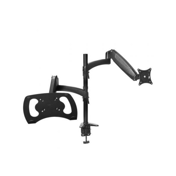 Soporte de Mesa Orientable/ Inclinable Trust Mara para Monitor y Portátil hasta 32"