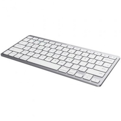 Teclado Compacto Inalámbrico por Bluetooth Trust 24654/ Plata