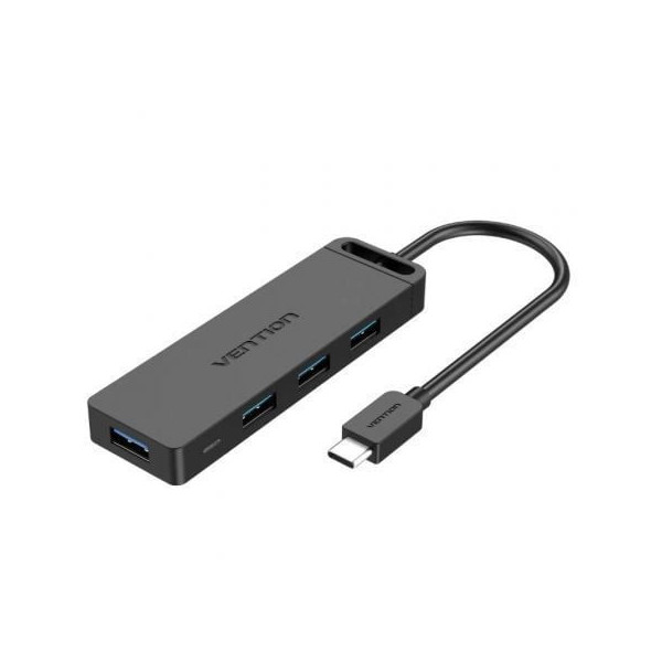 Hub USB Tipo-C Vention TGKBF/ 4xUSB/ 1xMicroUSB PD/ 1m