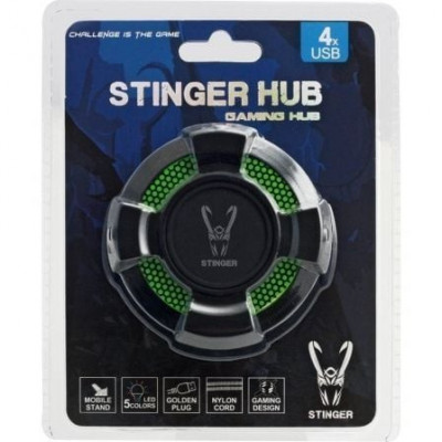 Hub USB 2.0 Woxter Stinger Hub Verde/ 4xUSB