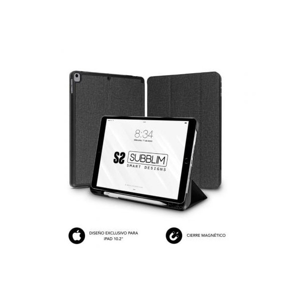 Funda Subblim Shock Case para Tablet iPad 9/8/7 Gen 10.2"/ Negra