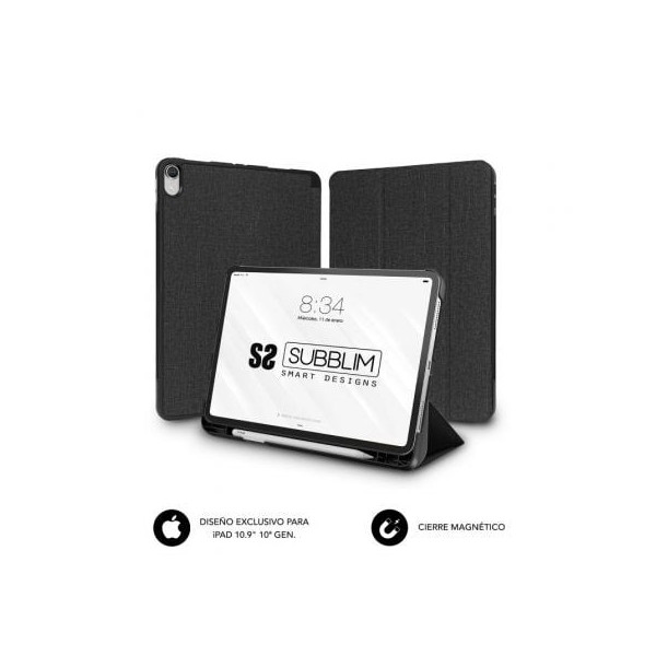 Funda Subblim Shock Case CST-5SC315 para iPad 10ª Generación de 10.9"/ Negra