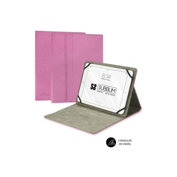 Funda Subblim Clever Stand para Tablets de 9"-10.1"/ Rosa