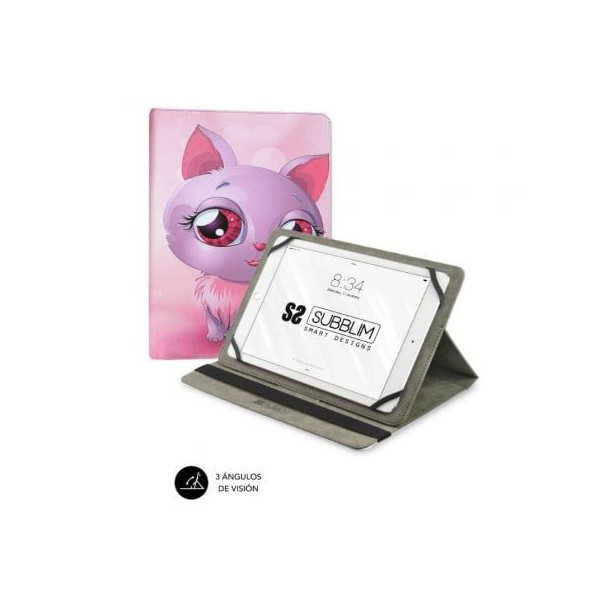 Funda Subblim Trendy Cat para Tablets de 10.1"-11"