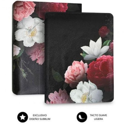 Funda Subblim Trendy Case Rosas para Tablet de 11"/ Negra