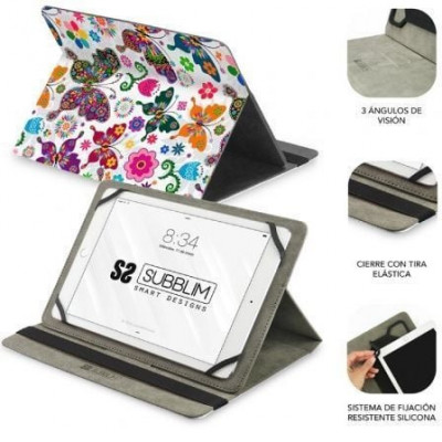 Funda Subblim Trendy Case Mariposas para Tablet de 11"