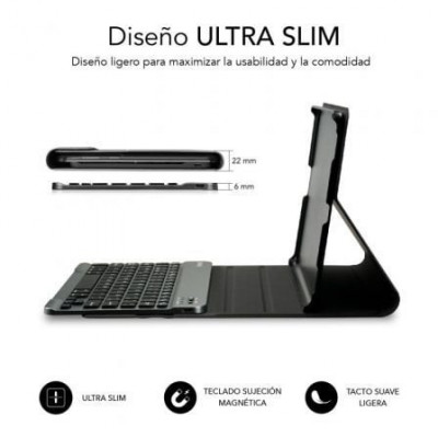 Funda con Teclado Subblim KeyTab Pro BT para Tablet Lenovo Tab M10 FHD Plus de 10.3"/ Negra