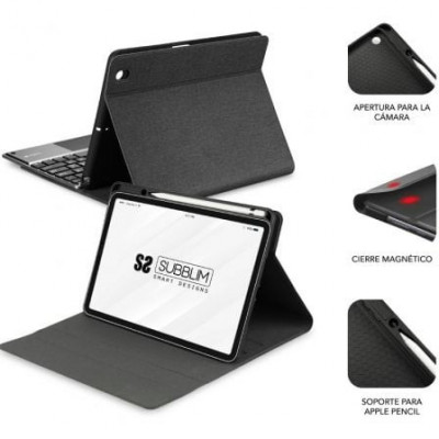 Funda con Teclado Subblim KeyTab Pro BT para Tablet iPad 10.9" 10a Gen/ Negra